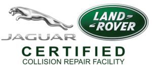 jaguar land rover certified collision repair logo