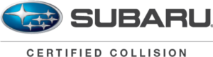 subaru certified collision repair logo